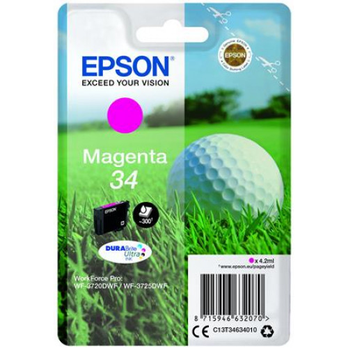 Epson T34634010 Tintapatron WorkForce WF-3720DWF nyomtatóhozmagenta 4,2 ml