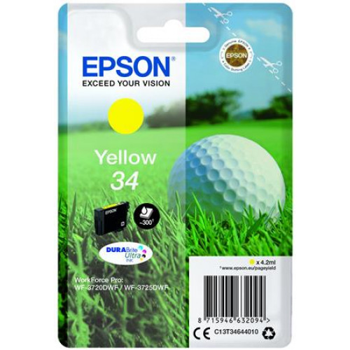 Epson T34644010 Tintapatron WorkForce WF-3720DWF nyomtatóhozsárga 4,2 ml