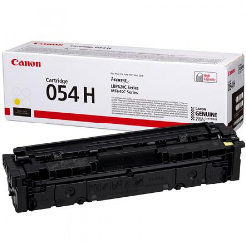 Canon CRG-054H Lézertoner i-Sensys LBP621 623 MF641 643 nyomtatókhozsárga 2,3k