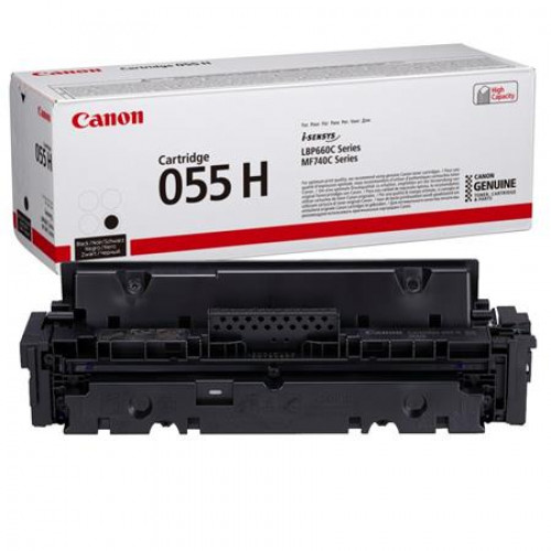 Canon CRG-055H Lézertoner i-Sensys LPB663 664 MF742 744 746 nyomtatókhozfekete 7,6k