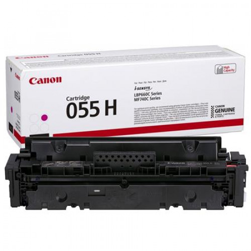 Canon CRG-055H Lézertoner i-Sensys LPB663 664 MF742 744 746 nyomtatókhozmagenta 5,9k