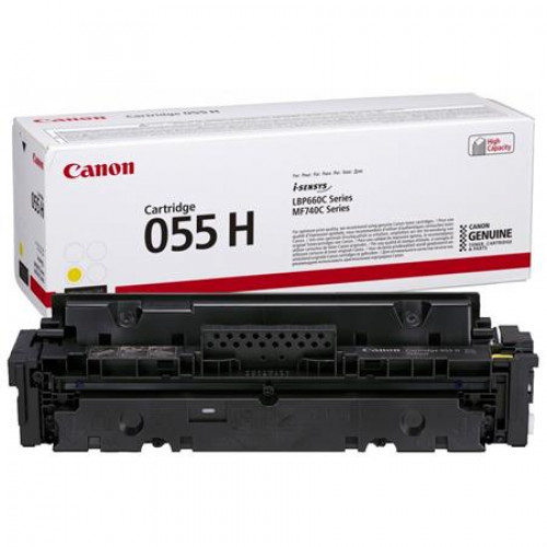 Canon CRG-055H Lézertoner i-Sensys LPB663 664 MF742 744 746 nyomtatókhozsárga 5,9k