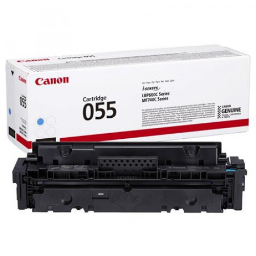 Canon CRG-055 Lézertoner i-Sensys LPB663 664 MF742 744 746 nyomtatókhozcián 2,1k