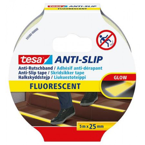 Tesa Csúszásgátló szalag 25mmx5mAnti-Slip fluoreszkáló