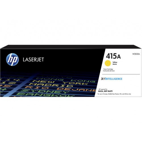 HP W2032A Lézertoner Color LaserJet Pro M454 MFP M479 nyomtatókhoz415A sárga 2,1k