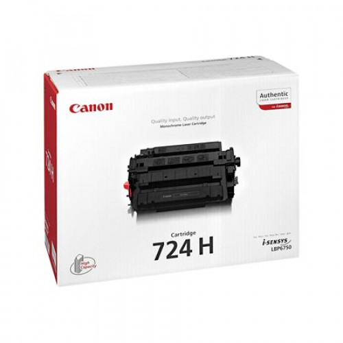 Canon CRG-724H Lézertoner i-SENSYS LBP 6750DN nyomtatóhozfekete 12,5k