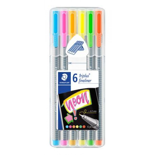 Staedtler Tűfilc készlet 0,3mmTriplus Neon 6 neon szín