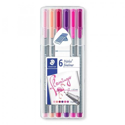 Staedtler Tűfilc készlet 0,3mmTriplus Flamingo 6 flamingo szín