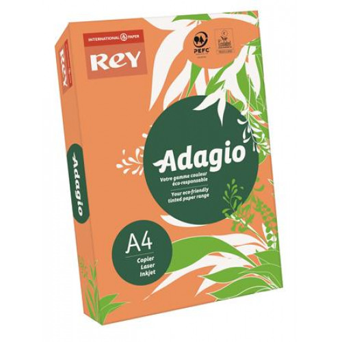 Rey Másolópapír színes A4 80gAdagio neon mandarin