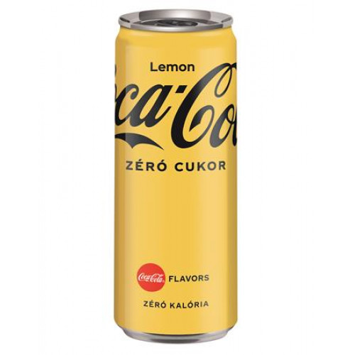 Üdítőital szénsavas 0,33l dobozos Coca Cola Zero Lemon