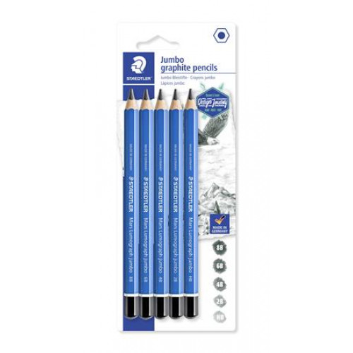 Staedtler Grafitceruza készlet jumbo hatszögletűDesign Journey Lumograph 5 különböző keménység