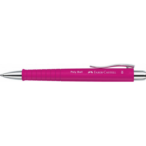 Faber-Castell Golyóstoll 0,7mm nyomógombosPoly Ball magenta