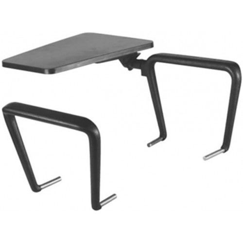 Karfa kihajtható műanyag asztalkával Felicia székhez jobb-kezes kivitelben BR15 fekete