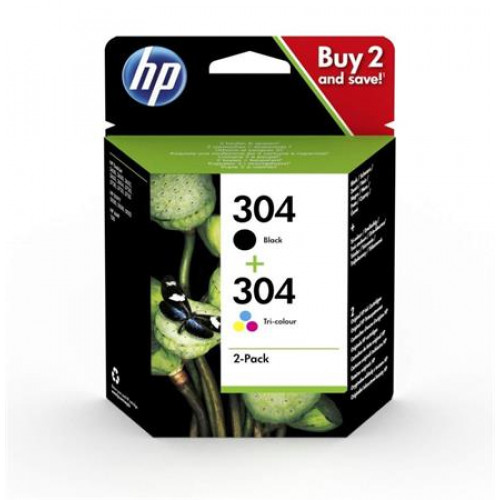 Hp 3JB05AE Tintapatron multipack Deskjet 2620 2630 nyomtatókhoz304 fekete+színes 120+100 oldal