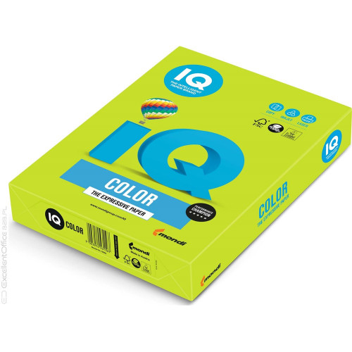 IQ Color Másolópapír színes A4 80gLG46 intenzív lime zöld