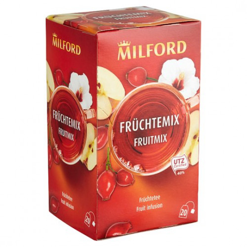 Milford Gyümölcstea 20x2,25gVegyes gyümölcs ízű