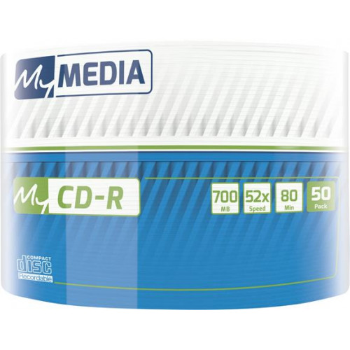 CD-R lemez 700MB 52x 50db zsugor csomagolás Mymedia
