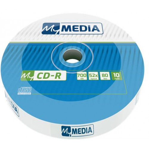 CD-R lemez 700MB 52x 10db zsugor csomagolás Mymedia