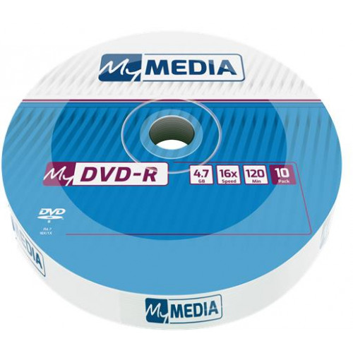 DVD-R lemez 4,7 GB 16x 10db zsugor csomagolás Mymedia