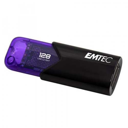 Emtec Pendrive 128GB USB 3.2B110 Click Easy fekete-lila