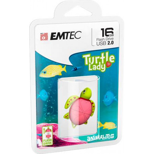 Emtec Pendrive 16GB USB 2.0Lady Turtle