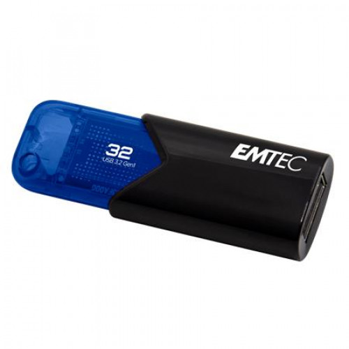 Emtec Pendrive 32GB USB 3.2B110 Click Easy fekete-kék