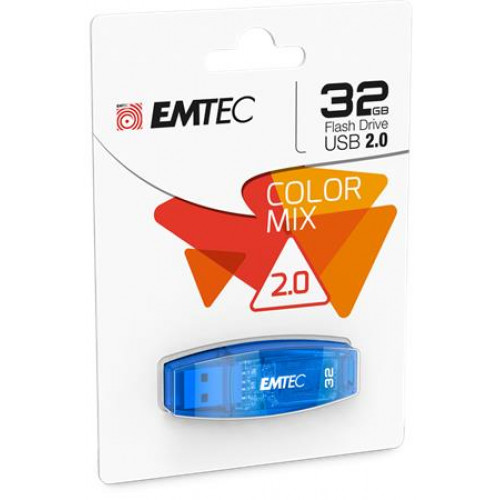 Emtec Pendrive 32GB USB 2.0C410 Color kék