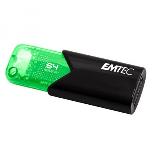 Emtec Pendrive 64GB USB 3.2B110 Click Easy fekete-zöld