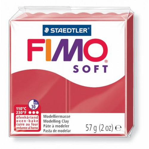 Fimo Gyurma 57g égethetőSoft meggy piros