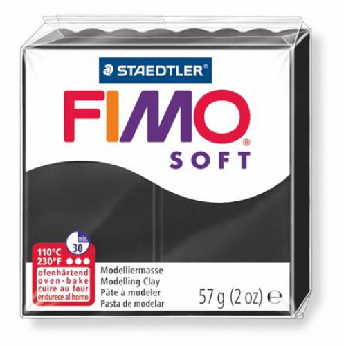 Fimo Gyurma 57g égethetőSoft fekete