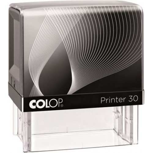Bélyegző Colop Printer IQ 30 fekete ház - fekete párnával