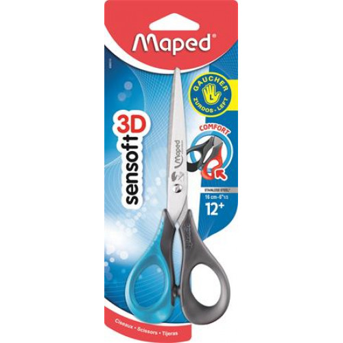 Maped Olló általános 16cm balkezesSensoft 3D vegyes színek