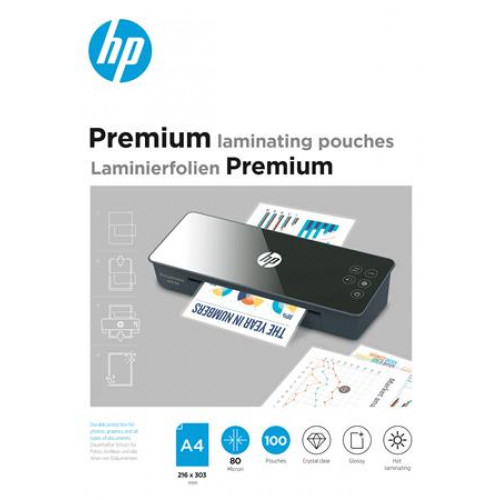 HP Meleglamináló fólia 80 mikron A4 fényes 100dbPremium