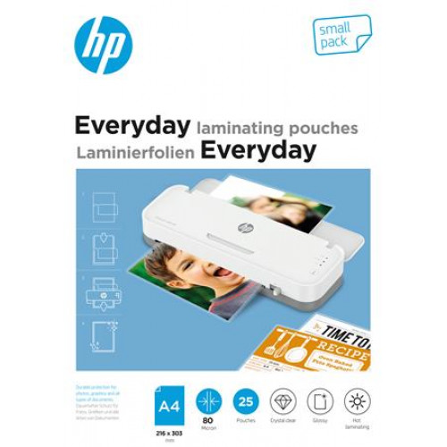 HP Meleglamináló fólia 80 mikron A4 fényes 25dbEveryday