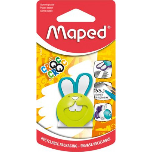 Maped Puzzle radírCroc Croc Puzzle nyuszi vegyes színek