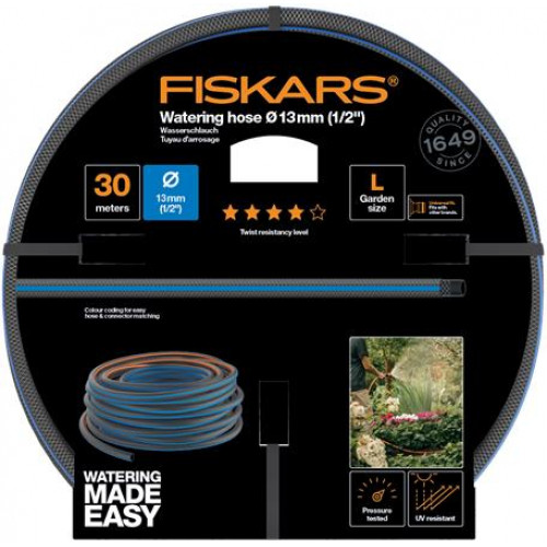 Fiskars Locsolótömlő 13mm (1/2) 30mComfort Q4