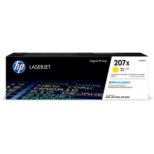 HP W2212X Lézertoner Color LaserJet Pro M182N M183FW nyomtatókhoz207X sárga 2,45k