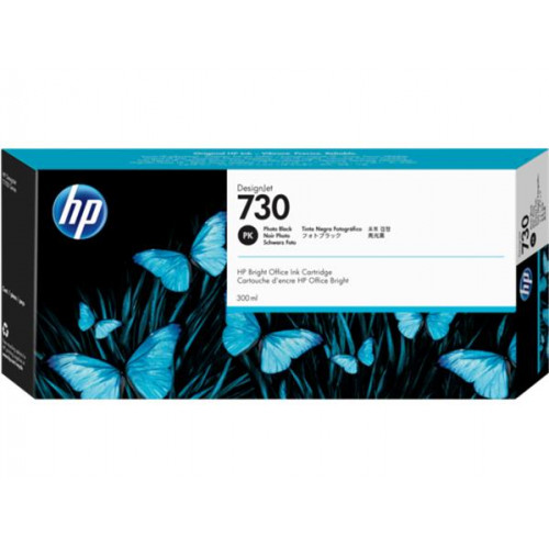 HP P2V73A XL Tintapatron DesignJet T1600 T1700 T2600 nyomtatókhoz730 fotó fekete 300ml