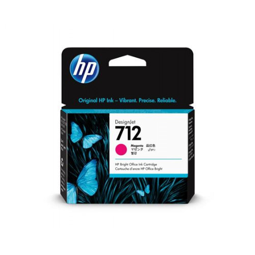 HP 3ED68A Tintapatron DesignJet T650 T250 Studio nyomtatókhoz712 magenta 29ml