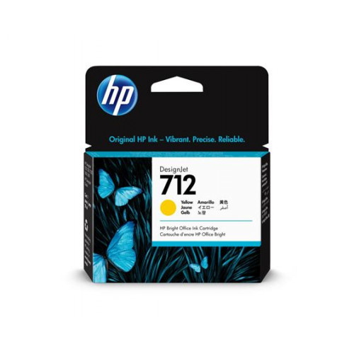 HP 3ED69A Tintapatron DesignJet T650 T250 Studio nyomtatókhoz712 sárga 29ml