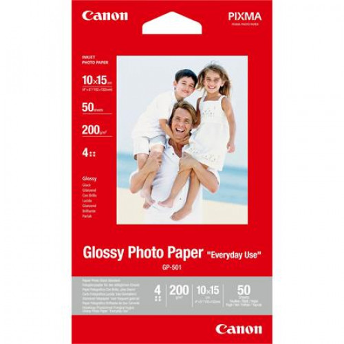 Canon Fotópapír tintasugaras 10x15cm 200g fényes GP-501 