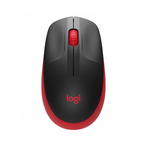 Logitech Egér vezeték nélküli optikai USBM190 piros