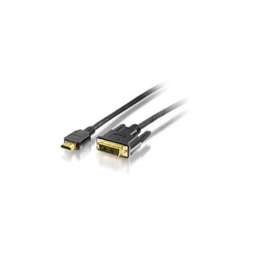 Equip HDMI - DVI-D kábel aranyozott 2m 