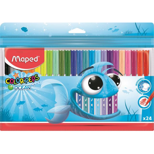 Maped Filctoll készlet 2mm kimoshatóColor Peps Ocean 24 különböző szín