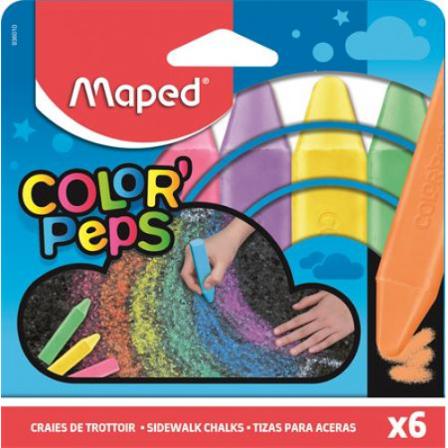 Maped AszfaltkrétaColor Peps 6 különböző szín