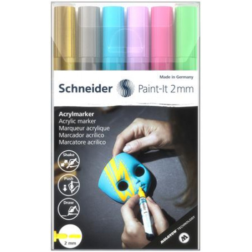 Schneider Akril marker készlet 2mmPaint-It 310 6 különböző szín