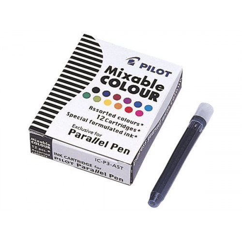 Töltőtoll patron Pilot Parallel Pen 12 különböző szín