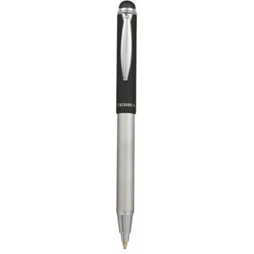 Zebra Golyóstoll 0,24mm teleszkópos acél grafitszürke tolltestTelescopic Metal Stylus kék