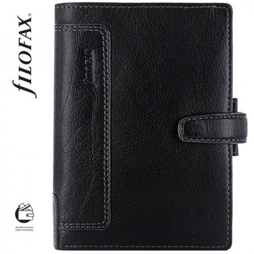 Filofax Kalendárium gyűrűs betétlapokkal pocket méretHolborn fekete