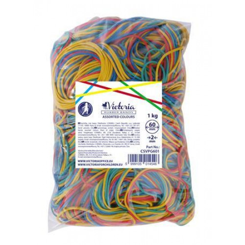 Victoria Postázógumi 60X2mm1 kg vegyes színű